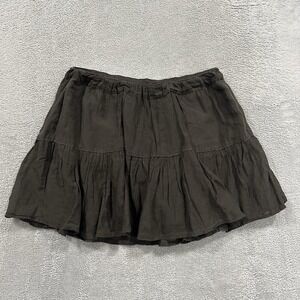 Abercrombie & Fitch Mini Skirt Women L Blackish Boho Y2K Cool Girl